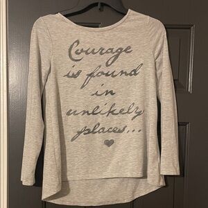 Old Navy Gray Long Sleeve Tee